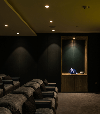 One park drive cinema interior