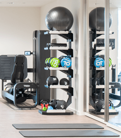 workout equipment in the gym