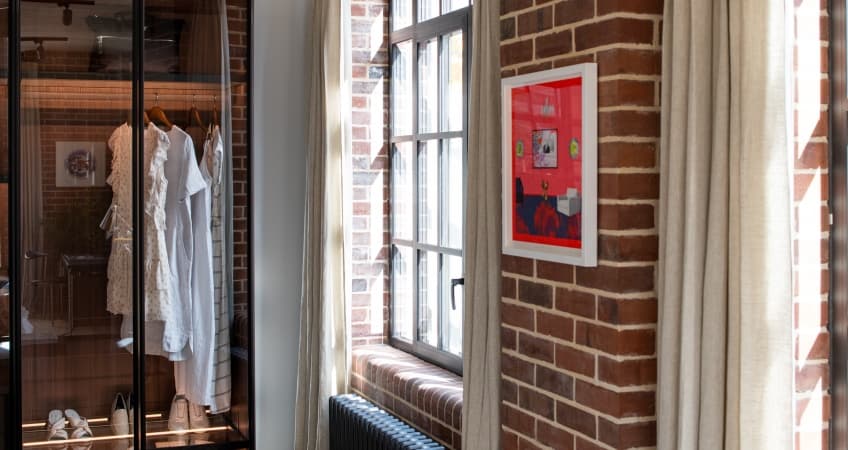 Loft apartment, bedroom