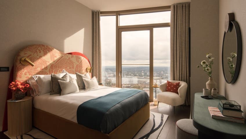 Bedroom, level 55, One Park Drive